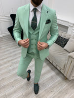 Load image into Gallery viewer, Bojoni Monte Water Green  Slim Fit Suit

