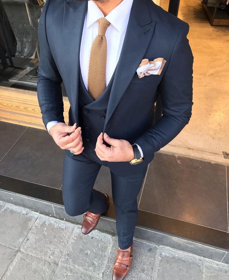 Davis Gray Slim-Fit Suit
