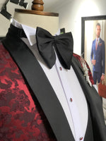Load image into Gallery viewer, Slim-Fit Tuxedo Suit  Clearetred-baagr.myshopify.com-suit-BOJONI
