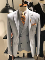 Load image into Gallery viewer, Cantos Slim-Fit Suit Vest Blue-baagr.myshopify.com-suit-BOJONI
