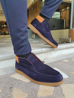 Load image into Gallery viewer, Bojo Giotto Dark Blue Suede Loafers-baagr.myshopify.com-shoes2-BOJONI
