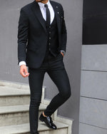Load image into Gallery viewer, Forenzax Black Classic Slim Fit Suit-baagr.myshopify.com-suit-BOJONI
