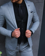 Load image into Gallery viewer, Garuzo Gray Slim Fit Suit-baagr.myshopify.com-suit-BOJONI
