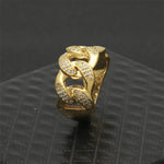 Load image into Gallery viewer, Diamond Cuban Link Ring-baagr.myshopify.com--BOJONI
