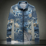 Load image into Gallery viewer, Floral Long Sleeve Shirt-baagr.myshopify.com-shirt-BOJONI
