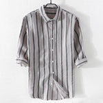 Load image into Gallery viewer, Barulo Stripes Linen Shirt (4 Colors)-baagr.myshopify.com-shirt-BOJONI
