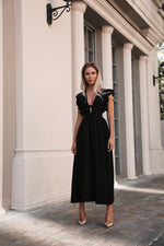 Load image into Gallery viewer, Midi Décolletage Accent Dress-baagr.myshopify.com-dress.-BOJONI
