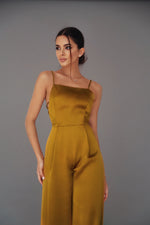 Load image into Gallery viewer, Satin Jumpsuit with Thin Straps-baagr.myshopify.com-dress.-BOJONI
