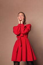 Load image into Gallery viewer, Wrap Dress With Wide Belt-baagr.myshopify.com-dress.-BOJONI
