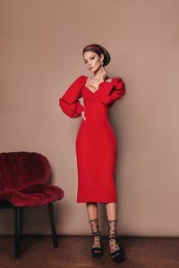 Off Shoulder Sheath Dress-baagr.myshopify.com-dress.-BOJONI